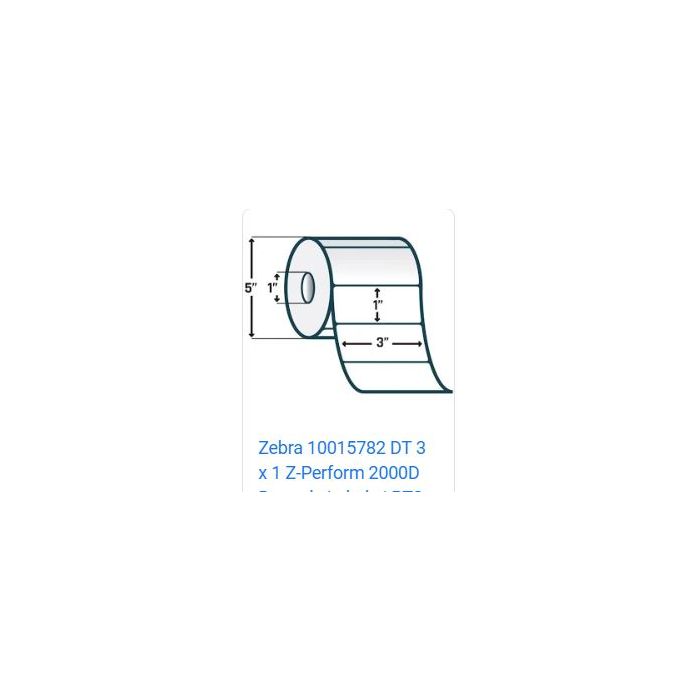 LABEL DT 3 X 1 ZEBRA Z-PERFORM 2000D - 10015782