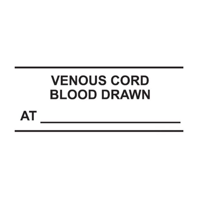 VENOUS CORD BLOOD DRAWN AT