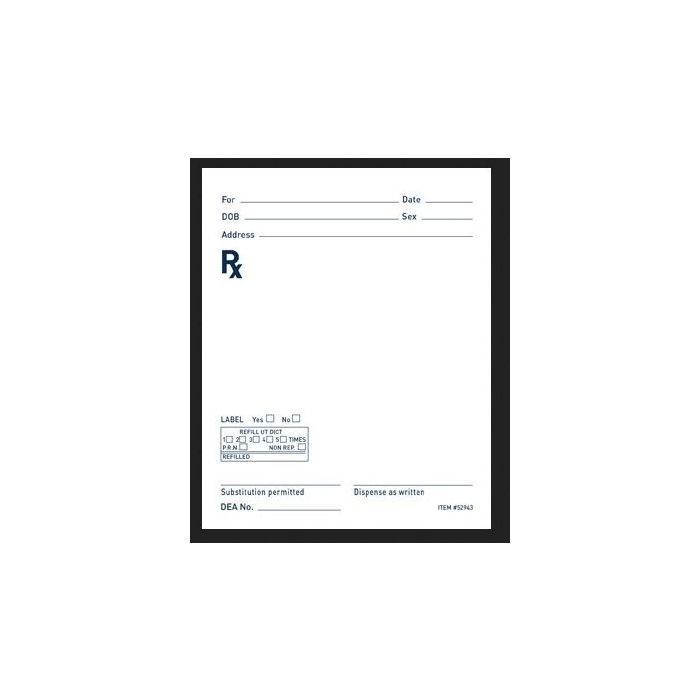 RX PRESCRIPTION PAD - 4 X 5 - AP52943