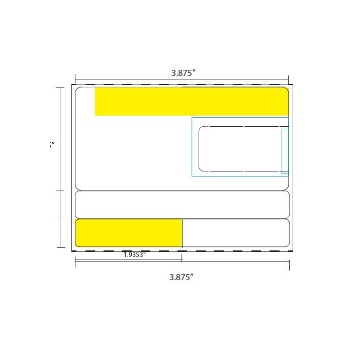 BLANK LTC - DIRECT THERMAL LABEL - 3875 X 2875