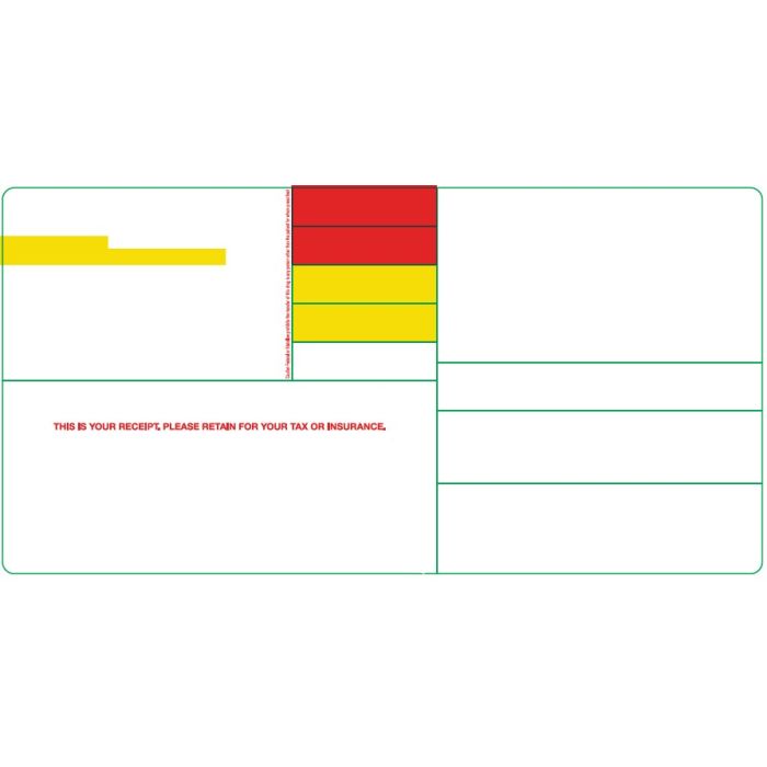 BLANK - STYLE B - DIRECT THERMAL LABEL - 250 LABELS/ROLL - BLANK STYLE B-ADL