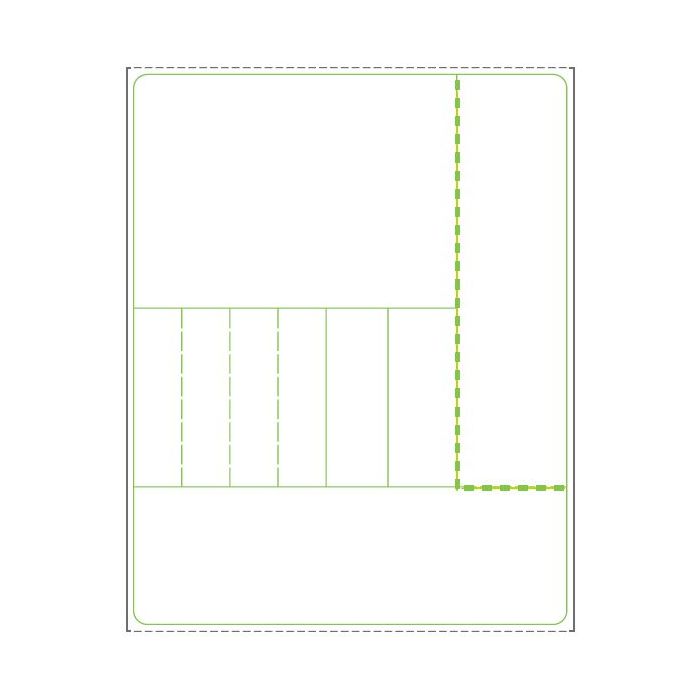 BLANK - STYLE D - DIRECT THERMAL LABEL - 500 LABELS/ROLL - BLANK STYLE D-ADL-J