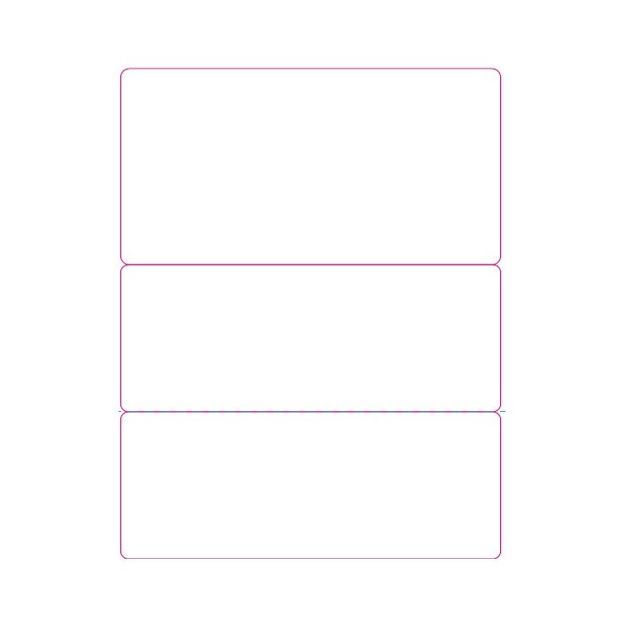 BLANK - STYLE S - DIRECT THERMAL LABEL - 500 LABELS/ROLL - BLANK STYLE S-ADL