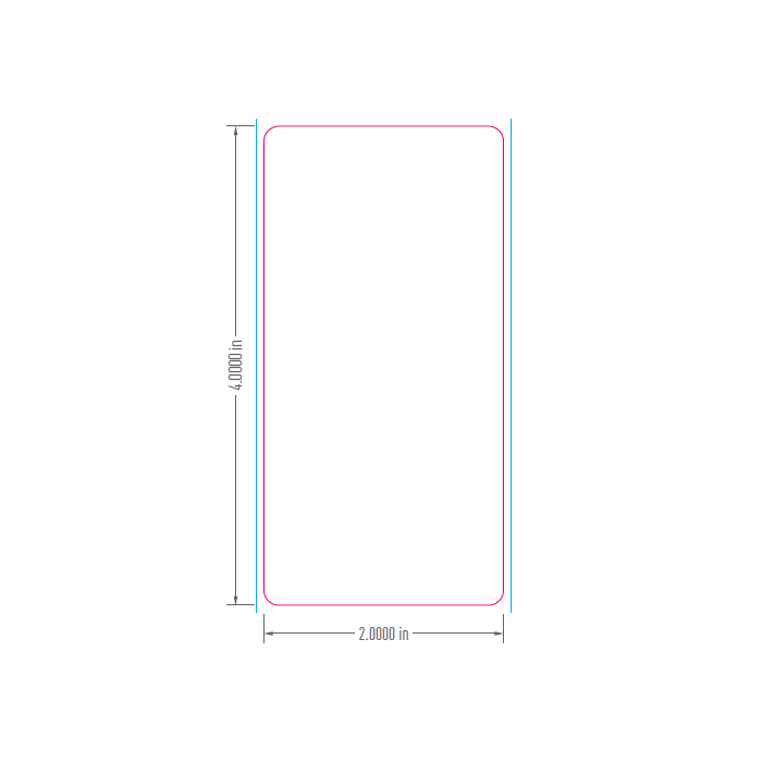 BLANK DIRECT THERMAL LABEL - 2 X 4