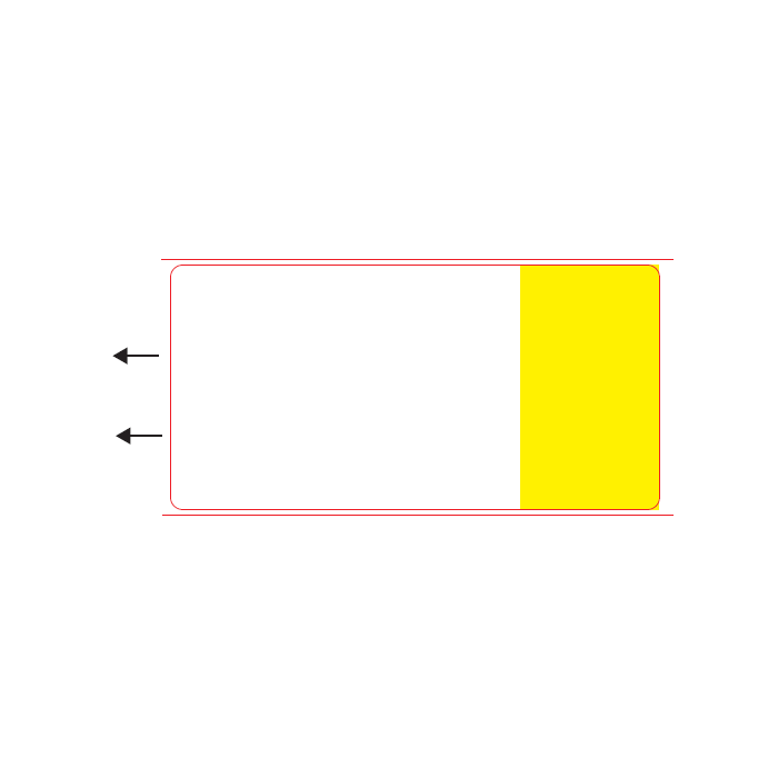 BLANK - SCRIPT PRO - DIRECT THERMAL LABEL - 1250 LABELS/ROLL - JNDDTB