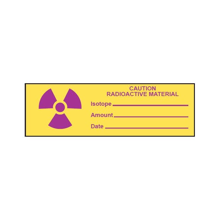 TAPE - 1 X 500 - CAUTION RADIOACTIVE MATERIAL - LRA3