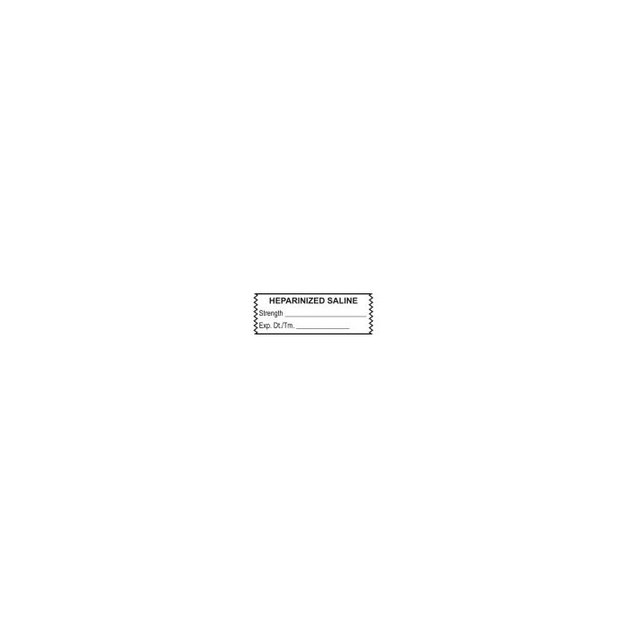 ANESTHESIA TAPE - 1-1/2 X 1/2 - HEPARINIZED SALINE - TA041