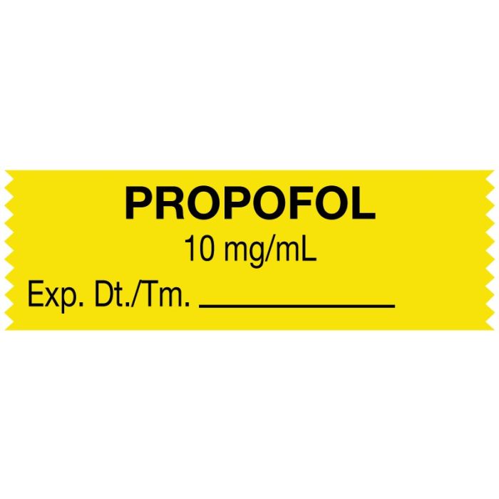 ANESTHESIA TAPE - 1-1/2 x 1/2 - PROPOFOL - 10 MG/ML - TJ01010