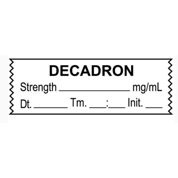 ANESTHESIA TAPE - 1-1/2 X 1/2 - DECADRON