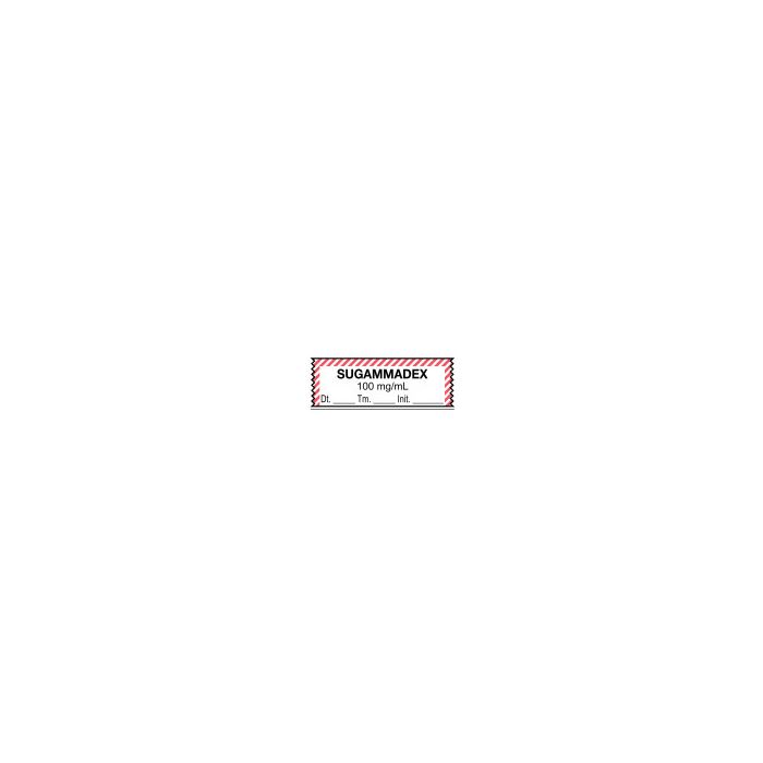ANESTHESIA TAPE - 1-1/2 X 1/2 - SUGAMMADEX - 100 MG/ML - TJ201D