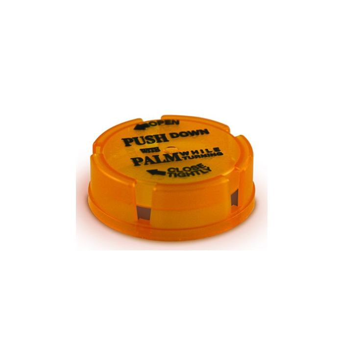BERRY FRIENDLY & SAFE CHILD-RESISTANT CAP - AMBER - 30/40/60 DRAM - VFSCR30