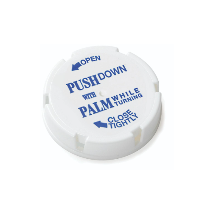 BERRY FRIENDLY & SAFE CHILD-RESISTANT CAP - WHITE - 20 DRAM