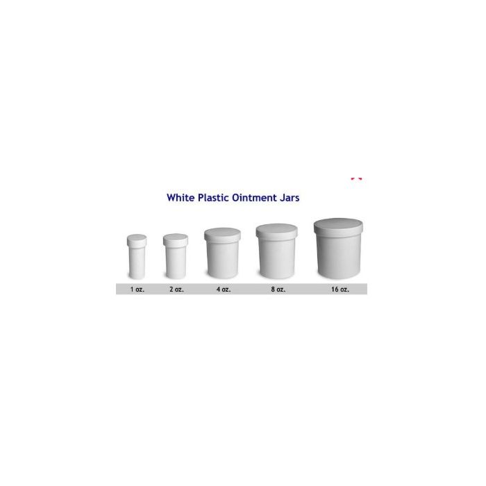 30016 WHITE OINTMENT JARS