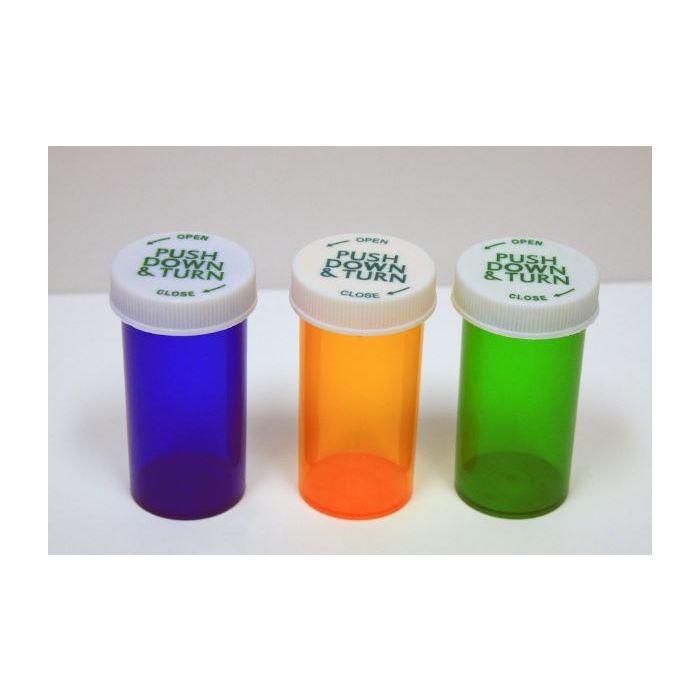 44408 CHILD RESISTANT CAP VIALS 8 DRAM