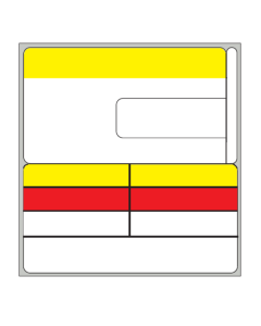 BLANK DIE 741 DIRECT THERMAL LABELS WITH REORDER TAB - 14741-1