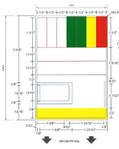 BLANK - STYLE GA - DIRECT THERMAL LABEL - 350 LABELS/ROLL