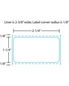 BLANK - DIRECT THERMAL LABEL - 225 X 125 - 4 ROLLS/CASE - DT225125-3PA
