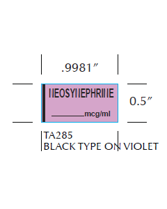 ANESTHESIA TAPE - 9981 X 5 - NEOSYNEPHRINE_____MCG/ML