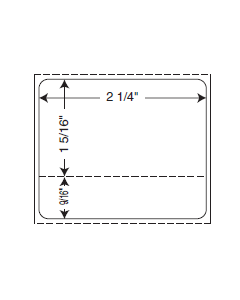 BLANK OPUS - DIRECT THERMAL LABEL - 2-1/4 X 1-7/8 - PSOXDT-DS
