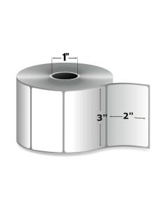 BLANK - DIRECT THERMAL LABEL - 3 X 2 - 12 ROLLS/CASE - RDT4-3X2DT