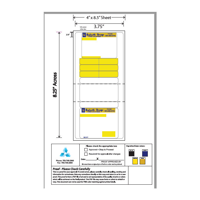 Rx Laser Labels Labels And Forms All Products 6897