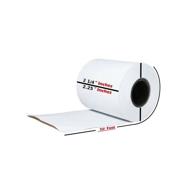 POINT OF SALE THERMAL PAPER ROLLS, 225 WIDE  X  50' LENGTH - 225050T