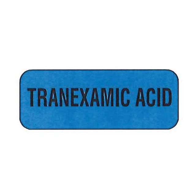 AUXILIARY LABEL - 1-11/16" X 5/8" - TRANEXAMIC ACID - 2517-PM12-TRANEXAMIC-ACID
