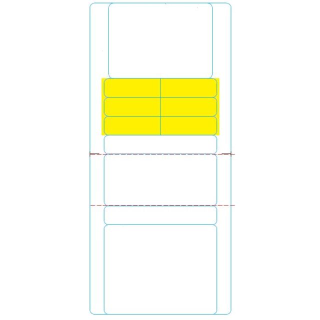 BLANK DL289 RX 8-1/2 X 4 P/S LASER LABELS STRIPPED WITH PERFS - BLANK-ADL-LASER