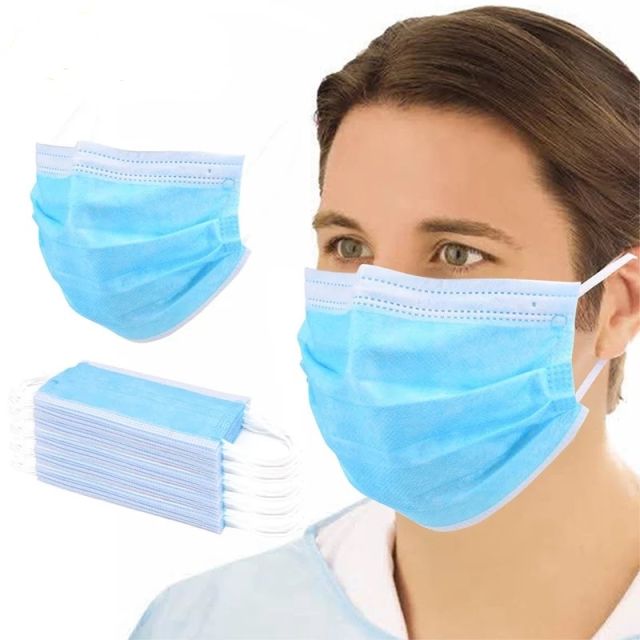3 PLY DISPOSABLE FACE MASK 10/PK - FM-3PLY