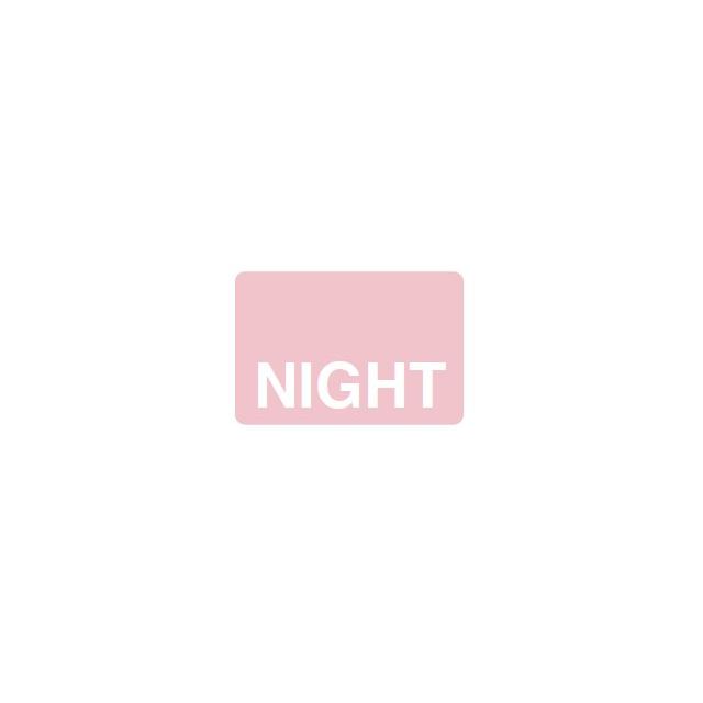 NIGHT REVERSE PRINT WHITE ON PINK 125 X 1 - MT1.25NIGHT-PK1C