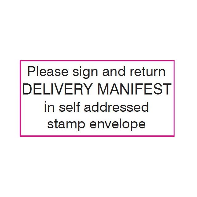 SELF-INKING STAMP, 1-1/2" x 3", PLEASE SIGN AND RETURN - P4926SIG-RET