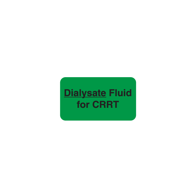 AUXILIARY LABEL PM9 - 1-3/4" X 1" - DIALYSATE FLUID - PM9DIALY