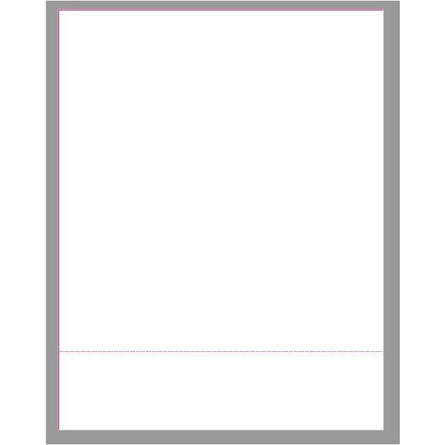 BLANK STATEMENT 8-1/2" X 11" WITH MICRO PERF 2.5M PER CASE - STATE-RX30