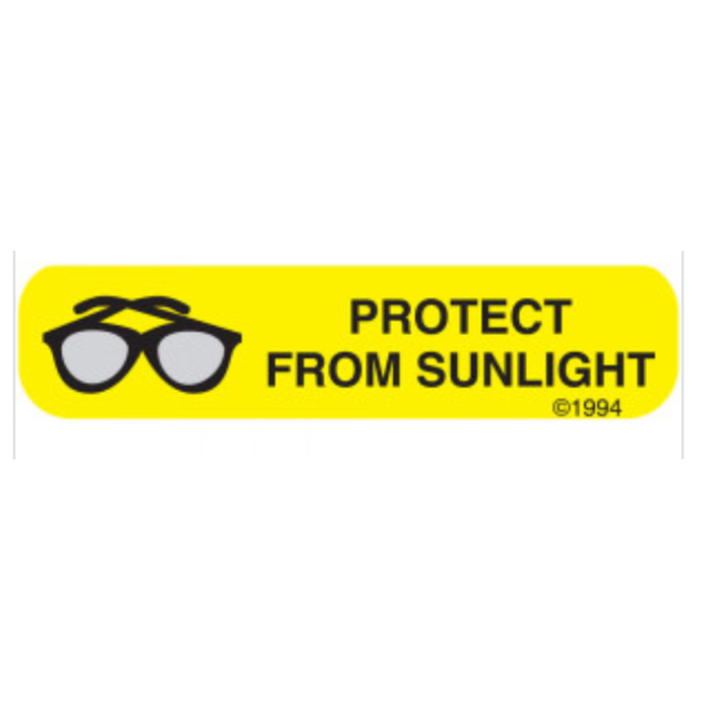 WARNING LABEL 1-9/16 X 3/8 PROTECT FROM SUNLIGHT - 1667