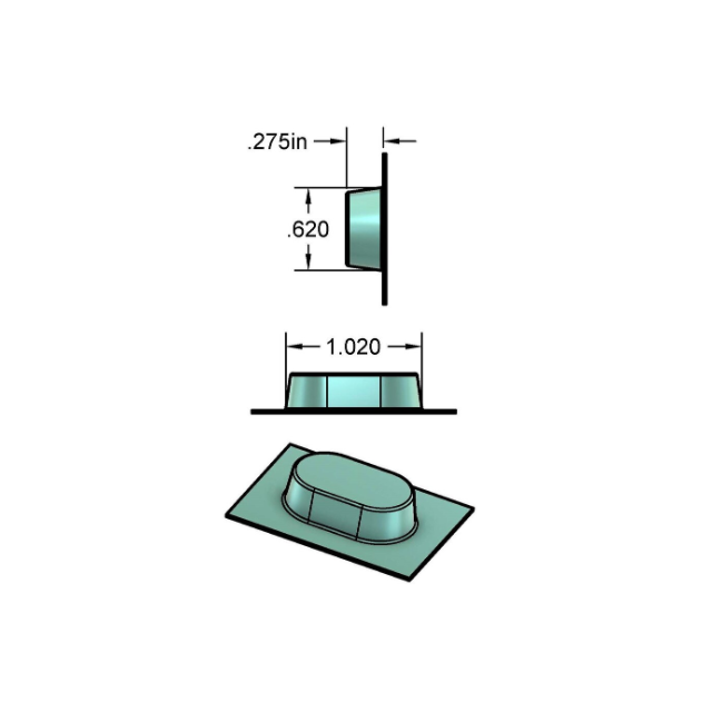 SMALL 28 DOSE PVC CLEAR BLISTER - 1000/CASE - 200-28S-PVC-J