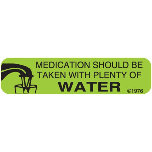 WARNING LABEL 1-9/16 X 3/8 MEDICATION SHOULD BE - 5X