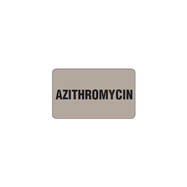 PM8 AUXILIARY LABEL - 2-1/2 X 1-1/2 - AZITHROMYCIN