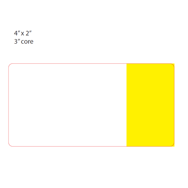 CUSTOM BLANK  SCRIPT PRO DIRECT 2 X 4 THERMAL LABELS - ADLDTB-J