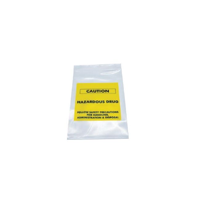 CAUTION HAZARDOUS DRUG 6" X 9", 4MIL, 100/PKG - AMSH169