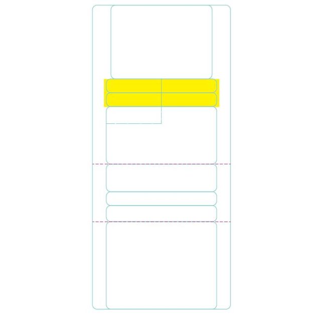 BLANK 85 X 4 LASER RX LABELS - BLANK1310-LN