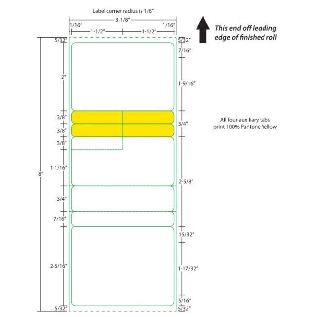 BLANK STYLE A1 DIRECT THERMAL LABEL - BLANK STYLE A1-DS