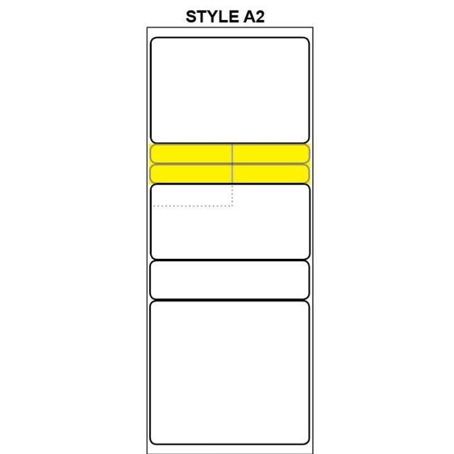 BLANK STYLE A2  DIRECT THERMAL RX LABELS - BLANK STYLE A2