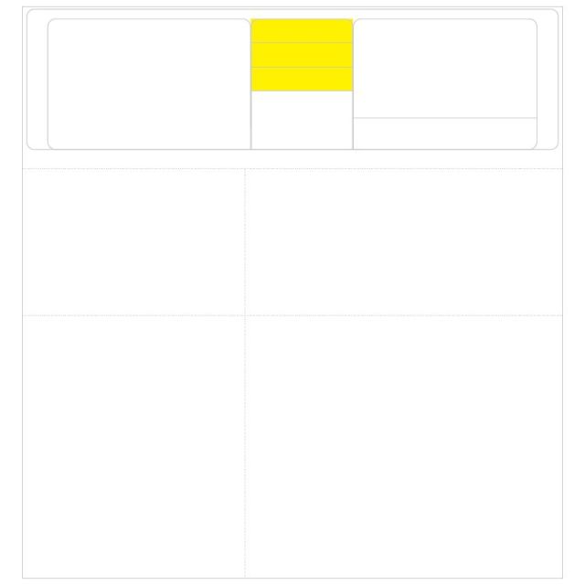 BLANK LASER DUAL WEB RX FORM - 8-1/2 X 9 - BLDW7