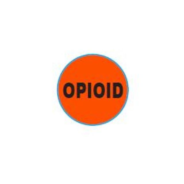 3/4 CIRCLE OPIOID LABEL - CR.75-OPIOID