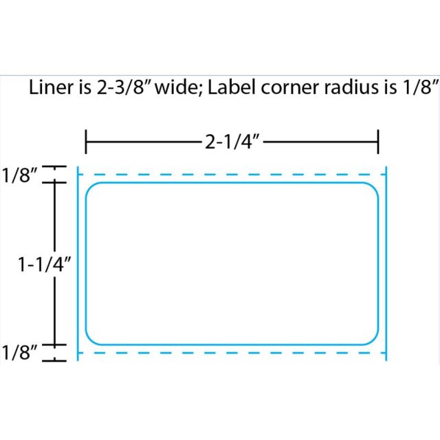 RDT4-225125-3P DIRECT THERMAL LABELS 2-1/4 X 1-1/4 - DT225125-3PA