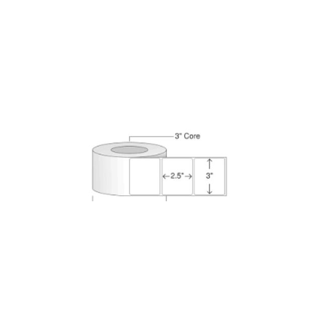 BLANK DIRECT THERMAL LABELS 3 WIDE  X 25 HIGH - DTADL3X2.5