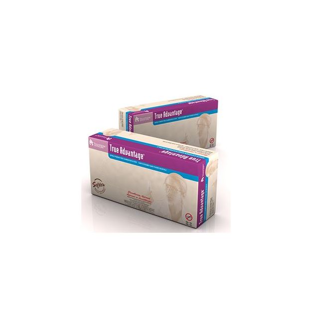 TRUE ADVANTAGE PURPLE NITRILE EXAM GLOVES - MEDIUM - 100/BOX - DX6503