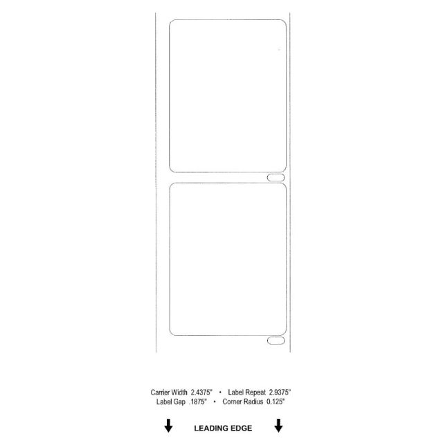 BLANK DIRECT THERMAL LABEL 2-1/8 X 2-3/4 - DYMO-2125-275