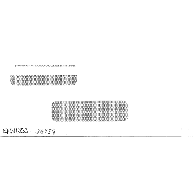 DOUBLE WINDOW ENVELOPES FOR QS-1 LASER STATEMENTS - ENVQS1