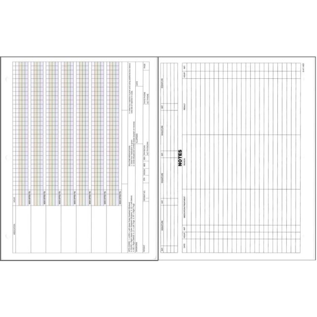 4 COLOR MEDSHEET WITH 1 COLOR BACK - G-4/1-MS1